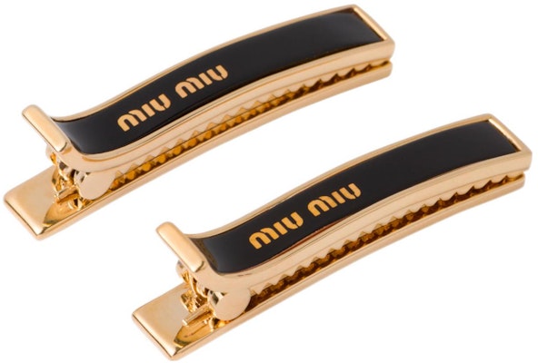 (W) MIU MIU ミニマリストスタイル メタルヘアクリップ レディース用 5JF1362F6TF0002 Lookbook (W) MIU MIU ミニマリストスタイル メタルヘアクリップ レディース用 5JF1362F6TF0002