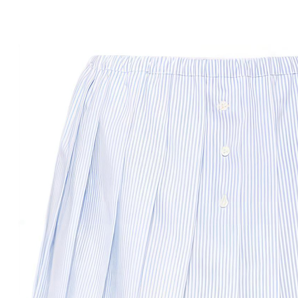 Details for (W) Miu Miu SS23 Skirt Mini Bercorak Biru Muda Jalur Mid-Rise MG2013-1VHX-F0W3B-S-232