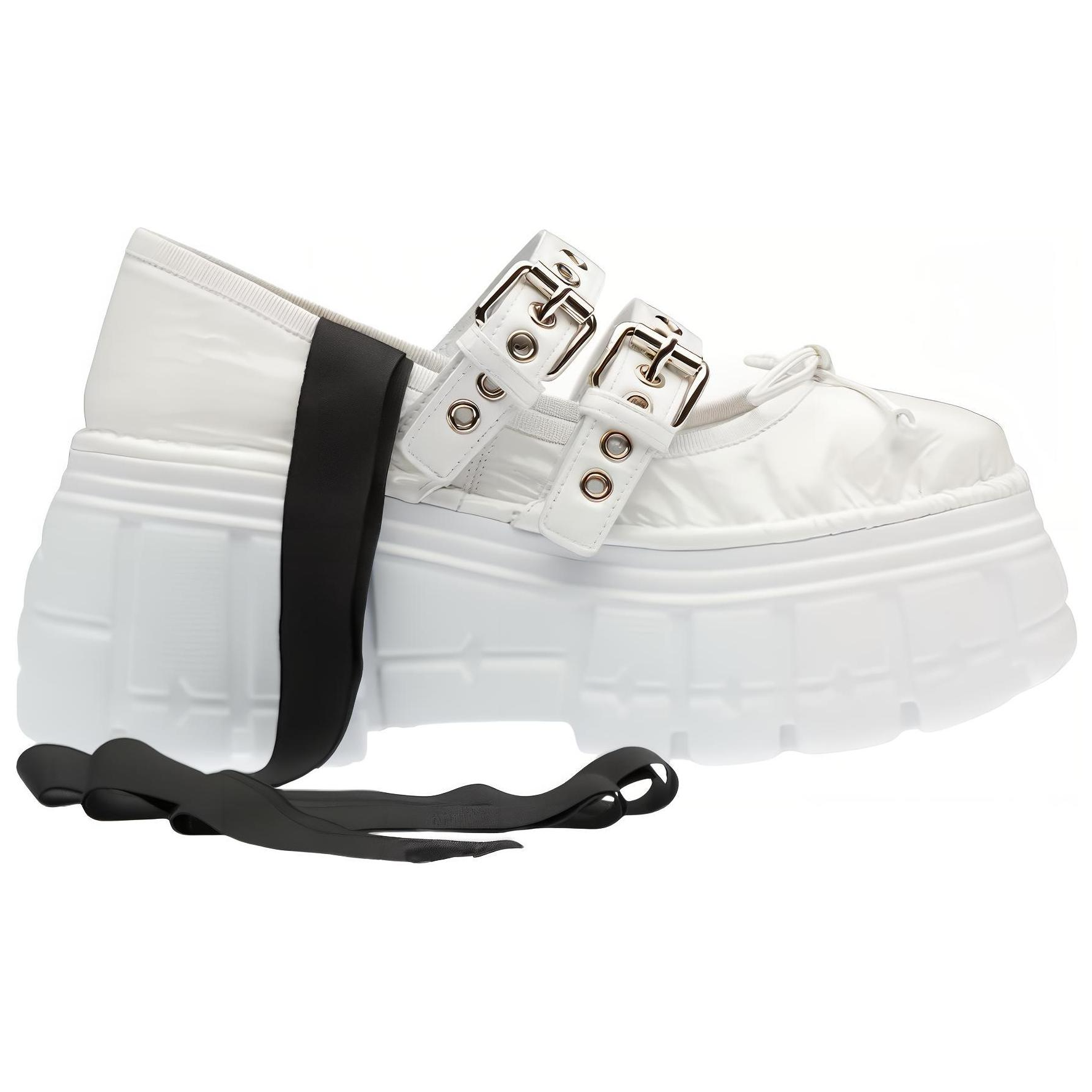 (W) MIU MIU Naplak 'White Fashion Ballet Platform' 圖 2