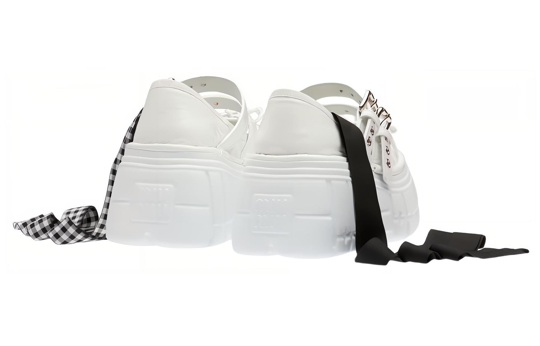 (W) MIU MIU Naplak 'White Fashion Ballet Platform' 圖 4