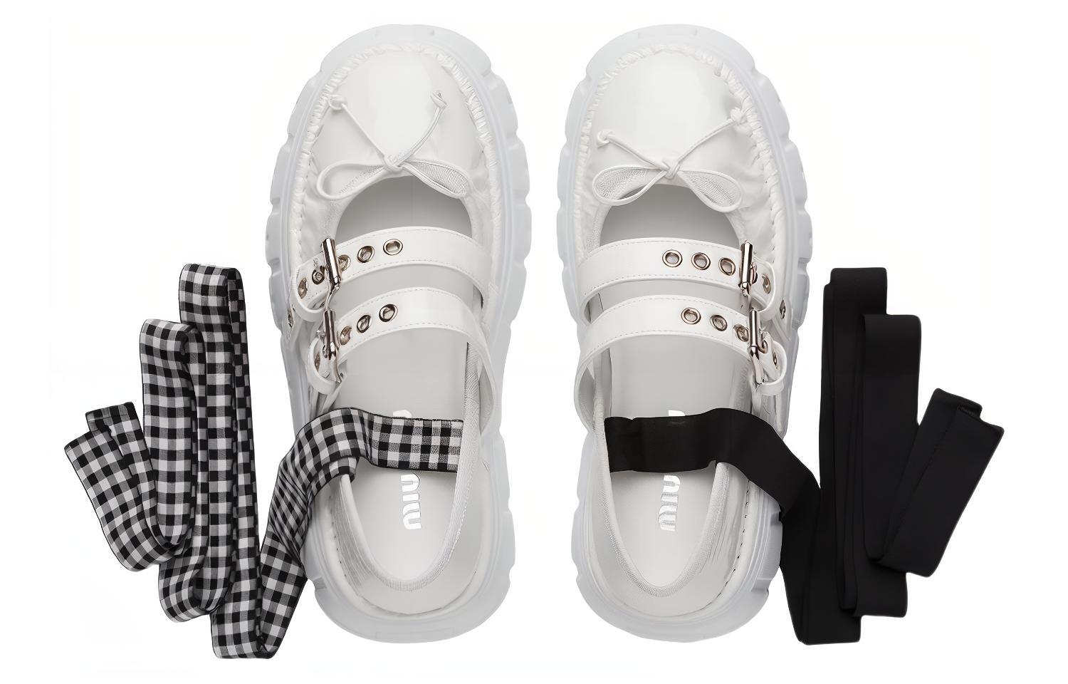 (W) MIU MIU Naplak 'White Fashion Ballet Platform' 圖 5