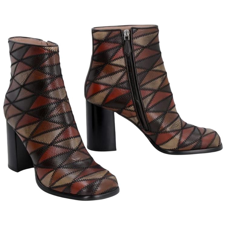 (W) MIU MIU Naplak Short Boot 'Brown Leather' 圖 3