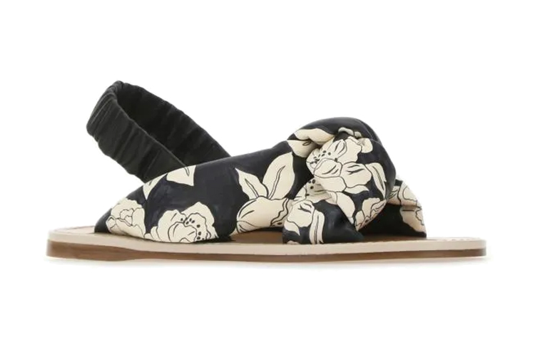(W) MIU MIU Nappa Leather Fashion Sandal 'Printed Black and White' 圖 3