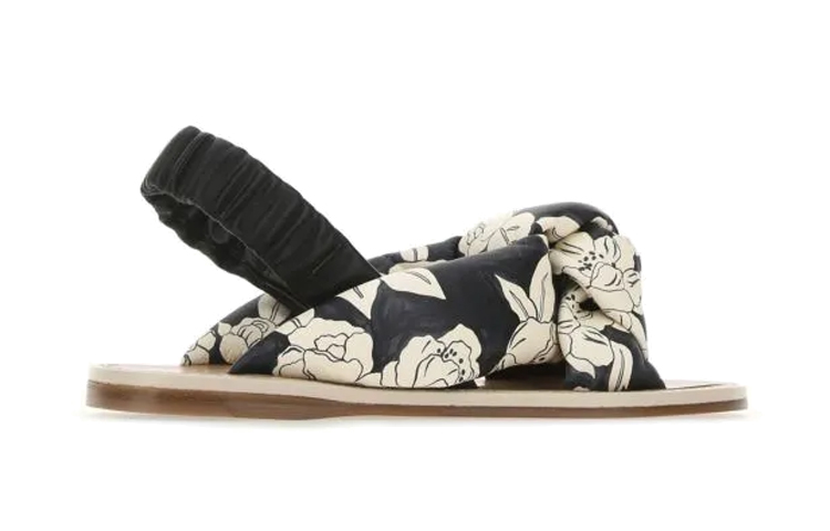 (W) MIU MIU Nappa Leather Fashion Sandal 'Printed Black and White' 圖 5