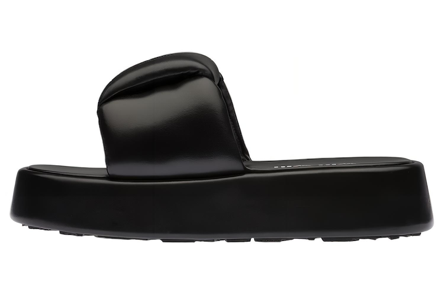 (W) MIU MIU Nappa Leather Sandals 'Black'