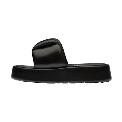 (W) MIU MIU Nappa Leather Sandals 'Black'