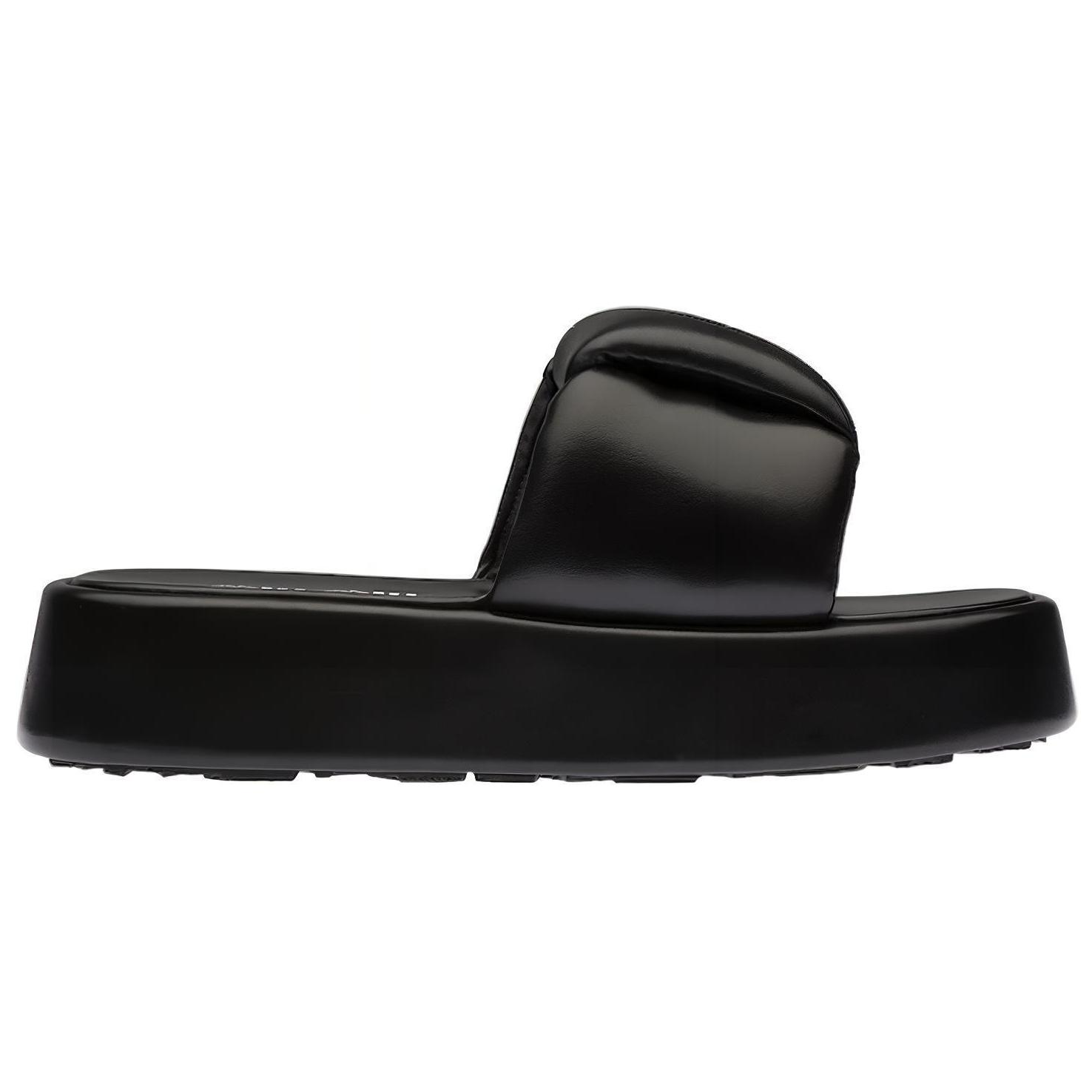 (W) MIU MIU Nappa Leather Sandals 'Black' 圖 2