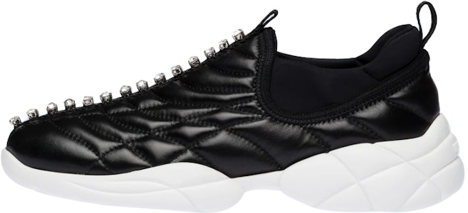 (W) MIU MIU 黑色牛皮Nappa便鞋运动鞋 5S369D_1L1_F0002_F_010 Buy (W) MIU MIU 黑色牛皮Nappa便鞋运动鞋 5S369D_1L1_F0002_F_010