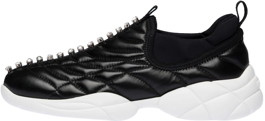 (Women) MIU MIU Nappa Slip-On Sneakers 'Black Leather' 5S369D_1L1_F0002_F_010 Buy (Women) MIU MIU Nappa Slip-On Sneakers 'Black Leather' 5S369D_1L1_F0002_F_010