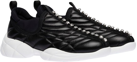 (W) MIU MIU Nappa Slip-On Sneakers 'Kulit Hitam' 5S369D_1L1_F0002_F_010 Lookbook (W) MIU MIU Nappa Slip-On Sneakers 'Kulit Hitam' 5S369D_1L1_F0002_F_010