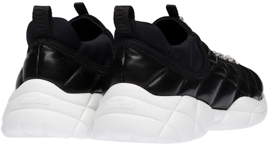 (W) MIU MIU 黑色牛皮Nappa便鞋运动鞋 5S369D_1L1_F0002_F_010 Shop (W) MIU MIU 黑色牛皮Nappa便鞋运动鞋 5S369D_1L1_F0002_F_010