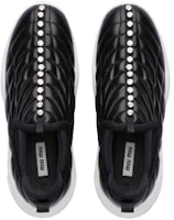 (W) MIU MIU Nappa Slip-On Sneakers 'Kulit Hitam' 5S369D_1L1_F0002_F_010 Purchase (W) MIU MIU Nappa Slip-On Sneakers 'Kulit Hitam' 5S369D_1L1_F0002_F_010