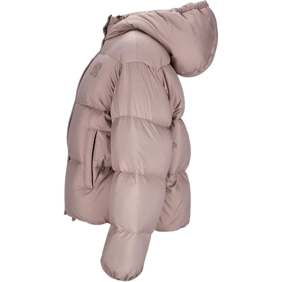 Shop (W) Miu Miu 裸粉刺绣字母连帽拉链夹克 ML1073-15MJ-F0065