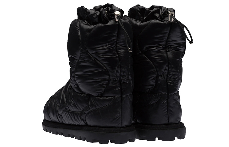 (W) MIU MIU Nylon Ankle Boots 'Black' 圖 3