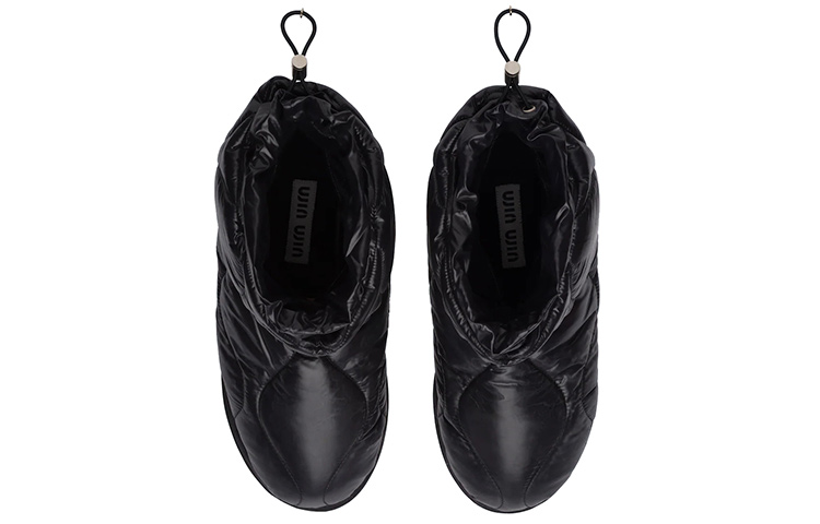 (W) MIU MIU Nylon Ankle Boots 'Black' 圖 4