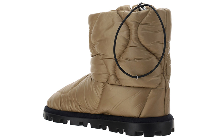 (W) MIU MIU Nylon Ankle Boots 'Brown' 圖 4