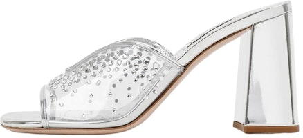 (Women) MIU MIU Open Toe Slides 'Silver Fashion' 5XX579_F08_53LLV_F_0118 (Women) MIU MIU Open Toe Slides 'Silver Fashion' 5XX579_F08_53LLV_F_0118
