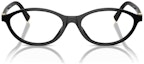 Lookbook (W) MIU MIU 椭圆醋酸光学眼镜 黑色镜框 带品牌标志镜腿 光学眼镜 MU09XVF-16K1O1