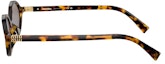 Shop (W) Cermin Mata MIU MIU Oval Tortoiseshell Wanita dengan Bingkai Bercetak Huruf. MU-04ZSF-VAU07F