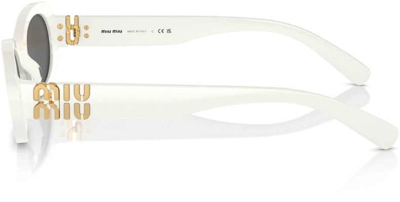 (W) ミュウミュウ オーバル ホワイト サングラス ロゴ付きテンプル Japan Search SMU06ZE142F05S0C050 Purchase (W) ミュウミュウ オーバル ホワイト サングラス ロゴ付きテンプル Japan Search SMU06ZE142F05S0C050