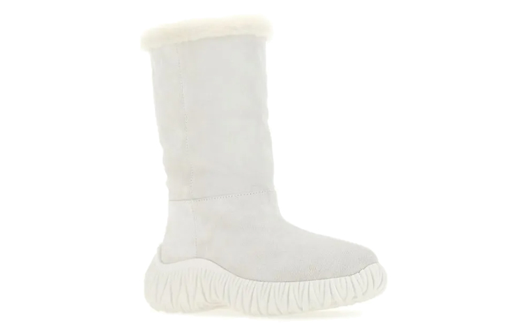 (W) MIU MIU Over-The-Knee Suede Boots 'Light Grey' 圖 3