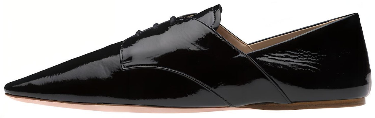 (Women) MIU MIU Patent Lace-Up Shoes 'Black' 5E442D_H27_F0002_F_005 Buy (Women) MIU MIU Patent Lace-Up Shoes 'Black' 5E442D_H27_F0002_F_005