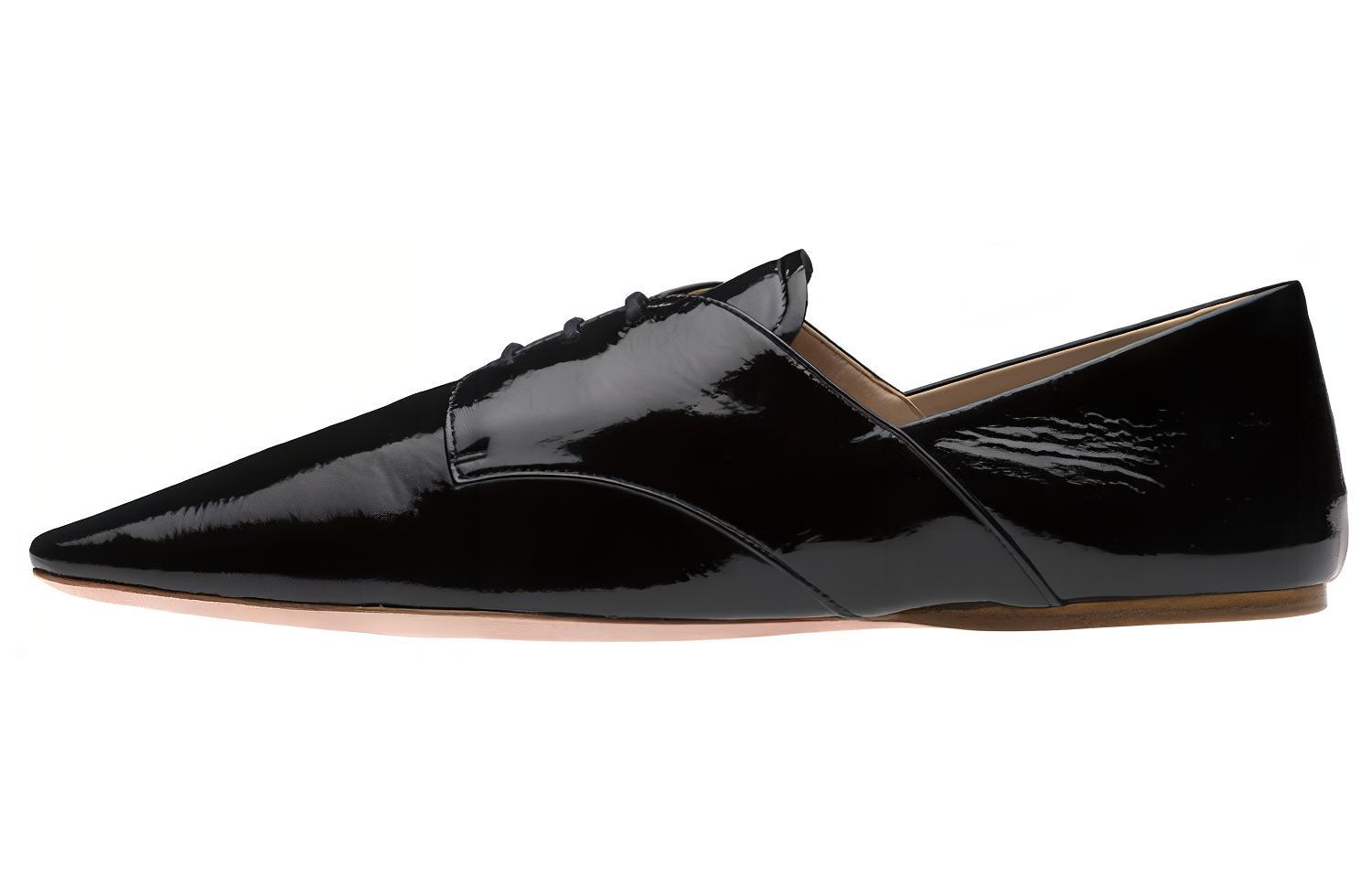 (Women) MIU MIU Patent Lace-Up Shoes 'Black' 5E442D_H27_F0002_F_005