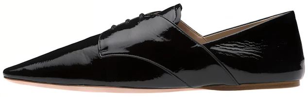 (Women) MIU MIU Patent Lace-Up Shoes 'Black' 5E442D_H27_F0002_F_005 (Women) MIU MIU Patent Lace-Up Shoes 'Black' 5E442D_H27_F0002_F_005