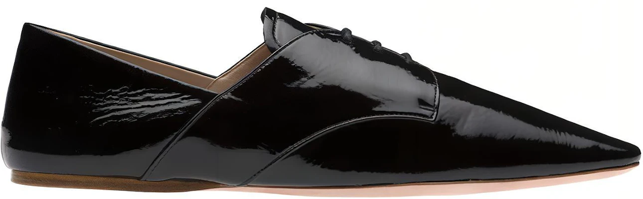 (W) Sepatu Tali MIU MIU Patent 'Hitam' 5E442D_H27_F0002_F_005 Order (W) Sepatu Tali MIU MIU Patent 'Hitam' 5E442D_H27_F0002_F_005
