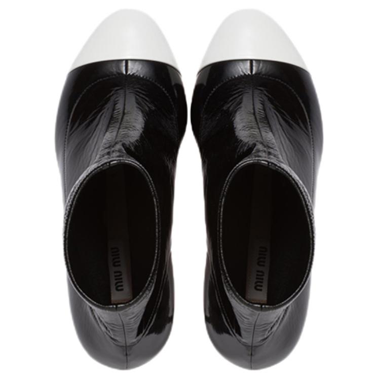 (W) MIU MIU Patent Leather Ankle Boots 'Metallic Sheen' 圖 5