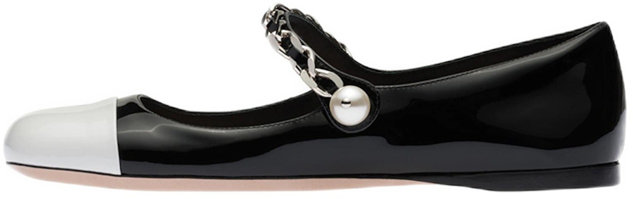 (W) MIU MIU Kasut Balerina Kulit Hitam Putih 5F653D_ZHV_F0967_F_005 Buy (W) MIU MIU Kasut Balerina Kulit Hitam Putih 5F653D_ZHV_F0967_F_005