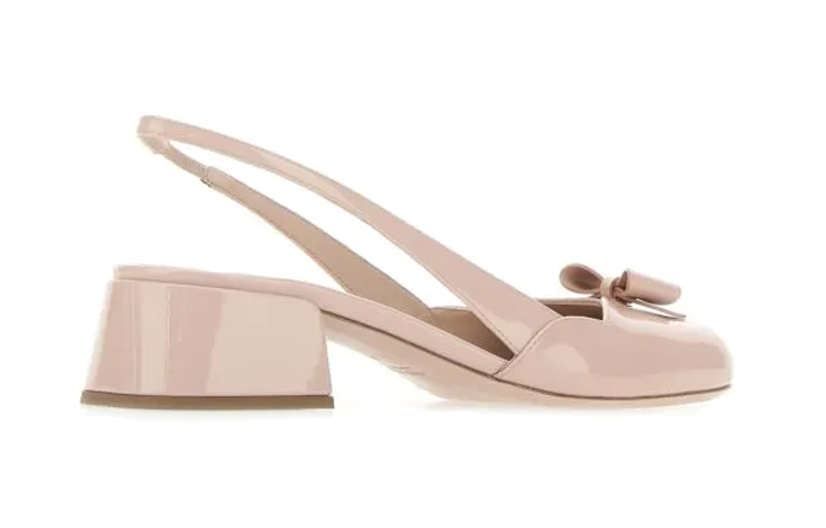 (W) MIU MIU Patent Leather Bow High Heels 'Pink' 圖 5