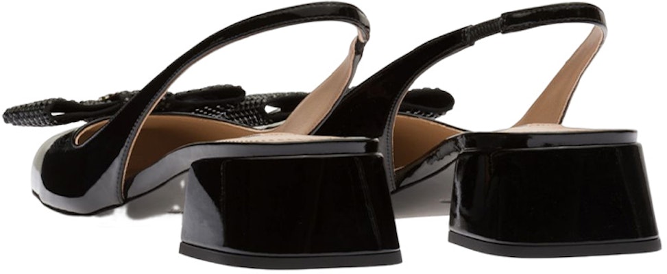 (Women) MIU MIU Patent Leather Buckle Round Toe Chunky Heel Slide 'Black Fashion' 5I808D_XV4_F0002_F_DX35 Purchase (Women) MIU MIU Patent Leather Buckle Round Toe Chunky Heel Slide 'Black Fashion' 5I808D_XV4_F0002_F_DX35