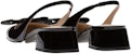 (W) MIU MIU Kulit Patent Gelang Tumit Chunky Slide 'Fesyen Hitam' 5I808D_XV4_F0002_F_DX35