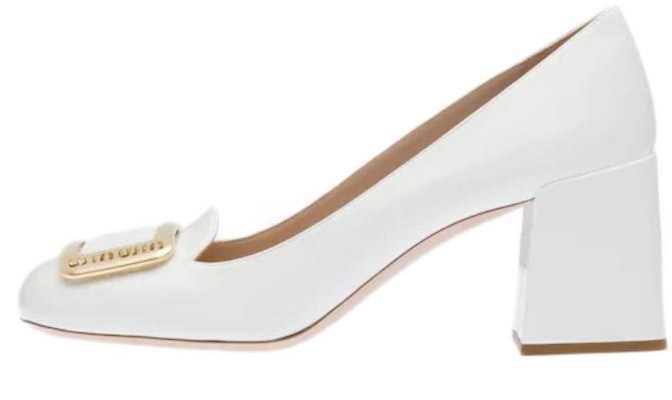 (W) MIU MIU 漆皮厚底高跟鞋 '白色时尚一脚蹬' 5I803D_069_F0009_F_065 Buy (W) MIU MIU 漆皮厚底高跟鞋 '白色时尚一脚蹬' 5I803D_069_F0009_F_065