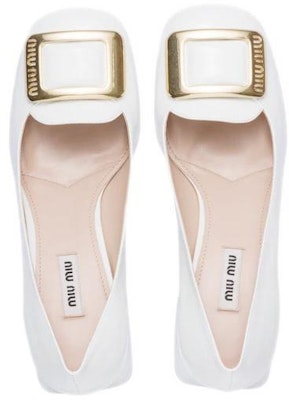 (W) MIU MIU 漆皮厚底高跟鞋 '白色时尚一脚蹬' 5I803D_069_F0009_F_065 Lookbook (W) MIU MIU 漆皮厚底高跟鞋 '白色时尚一脚蹬' 5I803D_069_F0009_F_065