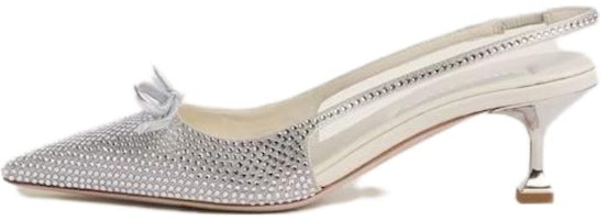 (Women) MIU MIU Patent Leather Comfort Fashion Stiletto 'White' 5I053E_2AWL_F0164_F_055 (Women) MIU MIU Patent Leather Comfort Fashion Stiletto 'White' 5I053E_2AWL_F0164_F_055