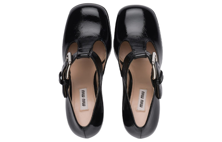(W) MIU MIU Patent Leather High Heels 'Black' 圖 5