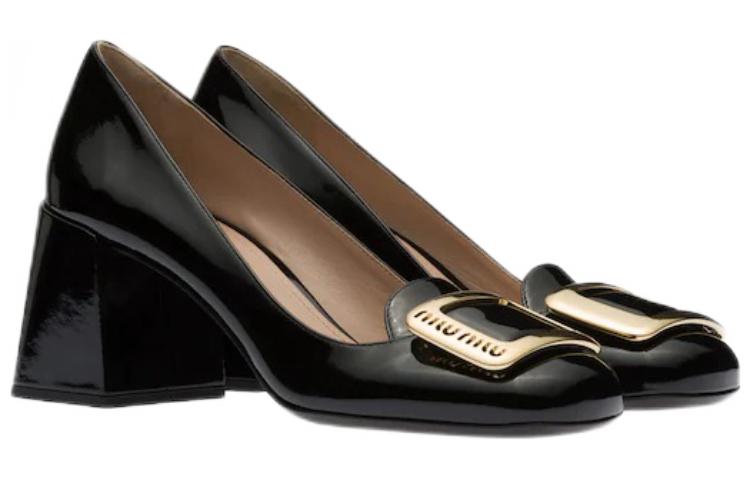 Order (W) MIU MIU Tacones de Charol 'Black Buckle' 5I803D_069_F0002_F_065