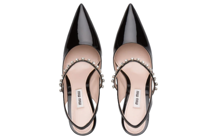 (W) MIU MIU Patent Leather High Heels 'Black Ribbon' 圖 5