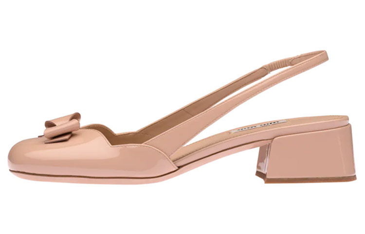 (Women) MIU MIU Patent Leather High Heels 'Pink Bow' 5I461D_XUW_F0236_F_035