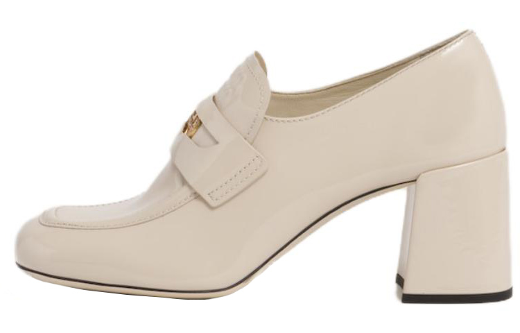 (Women) MIU MIU Patent Leather Loafer 'Elegant White' 5D950D_JHR_F0304_F_065