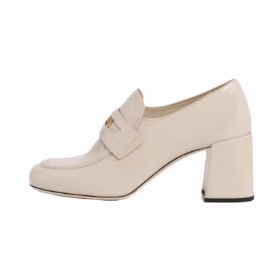 (W) MIU MIU Patent Leather Loafer 'Elegant White'