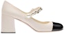 (W) MIU MIU Kasut Patent Leather Mary Jane 'Ivory'. 5I248D_3L4I_F0A72_F_DX65