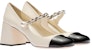 (W) MIU MIU Kasut Patent Leather Mary Jane 'Ivory'. 5I248D_3L4I_F0A72_F_DX65