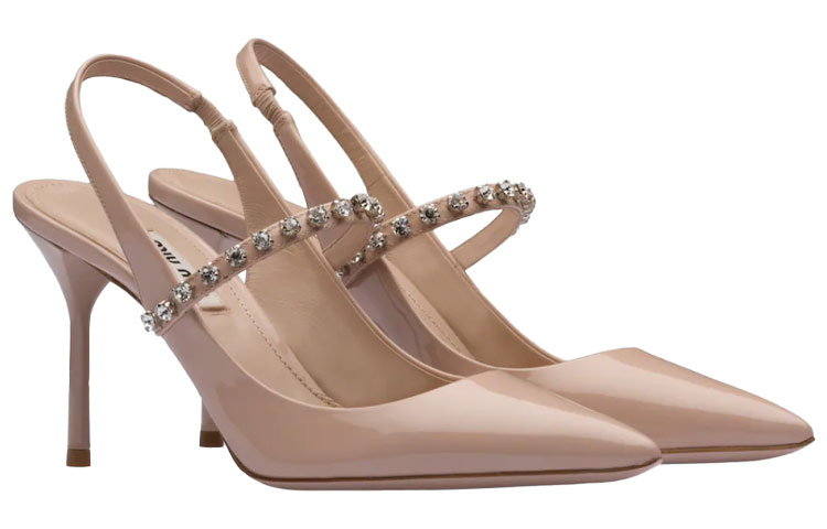 (W) MIU MIU Patent Leather Mules 'Pink' 圖 3