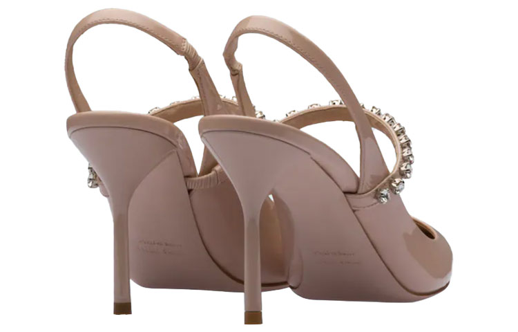 (W) MIU MIU Patent Leather Mules 'Pink' 圖 4