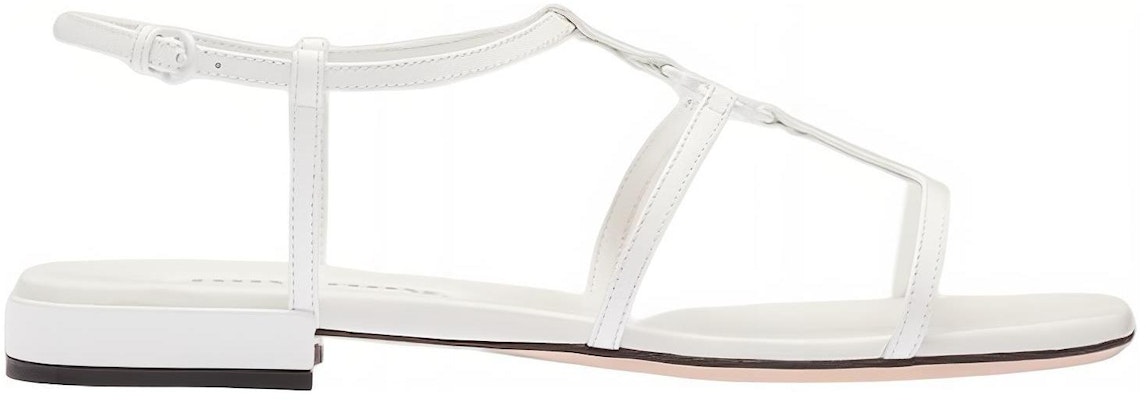 (W) ミュウミュウ パテントレザー フラットスライド (ホワイト) 5X896D_XUW_F0009_F_010 Order (W) ミュウミュウ パテントレザー フラットスライド (ホワイト) 5X896D_XUW_F0009_F_010