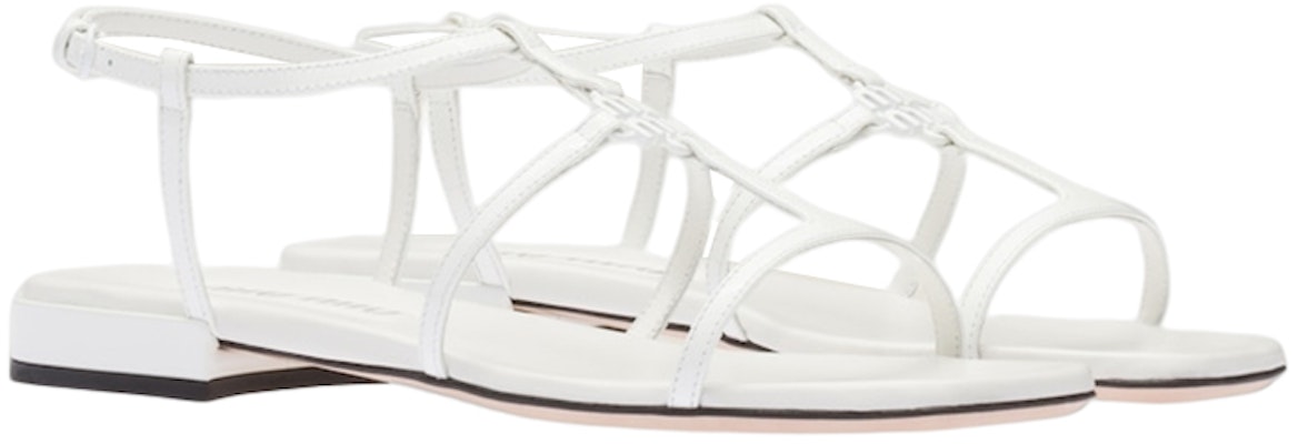 (W) ミュウミュウ パテントレザー フラットスライド (ホワイト) 5X896D_XUW_F0009_F_010 Lookbook (W) ミュウミュウ パテントレザー フラットスライド (ホワイト) 5X896D_XUW_F0009_F_010