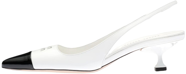 MIU MIU缪缪 漆皮 穿孔標誌 尖頭 高跟鞋 女款 白色 Buy MIU MIU缪缪 漆皮 穿孔標誌 尖頭 高跟鞋 女款 白色